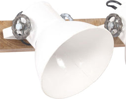 vidaXL Wandlamp industrieel E27 90x25 cm wit