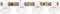 vidaXL Wandlamp industrieel E27 90x25 cm wit