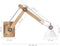 vidaXL Wandlamp industrieel rond E27 wit