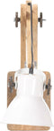 vidaXL Wandlamp industrieel rond E27 wit
