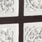 vidaXL - Wandpaneel - handgesneden - 40x40x1,5 - cm - MDF - bruin - en - wit