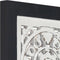 vidaXL - Wandpaneel - handgesneden - 60x60x1,5 - cm - MDF - bruin - en - wit
