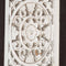 vidaXL - Wandpaneel - handgesneden - 60x60x1,5 - cm - MDF - bruin - en - wit