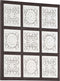 vidaXL - Wandpaneel - handgesneden - 60x60x1,5 - cm - MDF - bruin - en - wit