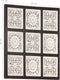 vidaXL - Wandpaneel - handgesneden - 60x60x1,5 - cm - MDF - bruin - en - wit