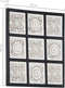 vidaXL - Wandpaneel - handgesneden - 60x60x1,5 - cm - MDF - zwart - en - wit