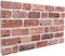 vidaXL - Wandpanelen - 10 - st - 3D - 100x50 - cm - EPS - rood