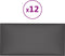 vidaXL - Wandpanelen - 12 - st - 0,54 - m² - 30x15 - cm - kunstleer - grijs