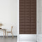 vidaXL - Wandpanelen - 12 - st - 0,54 - m² - 30x15 - cm - kunstleer - bruin