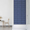 vidaXL - Wandpanelen - 12 - st - 0,54 - m² - 30x15 - cm - stof - blauw