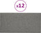 vidaXL - Wandpanelen - 12 - st - 0,54 - m² - 30x15 - cm - stof - lichtgrijs