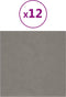 vidaXL - Wandpanelen - 12 - st - 1,08 - m² - 30x30 - cm - fluweel - lichtgrijs
