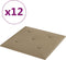 vidaXL - Wandpanelen - 12 - st - 1,08 - m² - 30x30 - cm - kunstleer - cappuccinokleurig