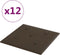 vidaXL - Wandpanelen - 12 - st - 1,08 - m² - 30x30 - cm - kunstleer - bruin