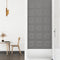 vidaXL - Wandpanelen - 12 - st - 1,08 - m² - 30x30 - cm - kunstleer - grijs