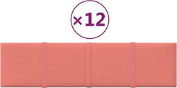 vidaXL-Wandpanelen-12-st-1,08-m²-60x15-cm-fluweel-roze