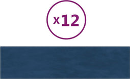 vidaXL - Wandpanelen - 12 - st - 1,08 - m² - 60x15 - cm - fluweel - blauw