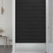 vidaXL - Wandpanelen - 12 - st - 1,08 - m² - 60x15 - cm - fluweel - zwart
