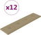 vidaXL - Wandpanelen - 12 - st - 1,08 - m² - 60x15 - cm - kunstleer - cappuccinokleurig