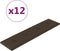 vidaXL - Wandpanelen - 12 - st - 1,08 - m² - 60x15 - cm - kunstleer - bruin