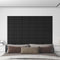 vidaXL - Wandpanelen - 12 - st - 1,08 - m² - 60x15 - cm - kunstleer - zwart