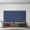 vidaXL - Wandpanelen - 12 - st - 1,08 - m² - 60x15 - cm - stof - blauw