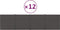 vidaXL - Wandpanelen - 12 - st - 1,08 - m² - 60x15 - cm - stof - donkergrijs