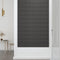 vidaXL - Wandpanelen - 12 - st - 1,08 - m² - 60x15 - cm - stof - donkergrijs