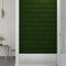 vidaXL - Wandpanelen - 12 - st - 1,08 - m² - 60x15 - cm - fluweel - donkergroen