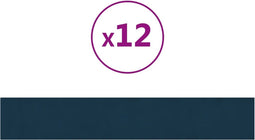 vidaXL - Wandpanelen - 12 - st - 1,62 - m² - 90x15 - cm - fluweel - blauw