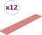 vidaXL - Wandpanelen - 12 - st - 1,62 - m² - 90x15 - cm - fluweel - roze