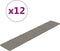 vidaXL - Wandpanelen - 12 - st - 1,62 - m² - 90x15 - cm - fluweel - lichtgrijs