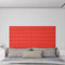 vidaXL - Wandpanelen - 12 - st - 1,62 - m² - 90x15 - cm - kunstleer - rood