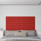 vidaXL - Wandpanelen - 12 - st - 1,62 - m² - 90x15 - cm - kunstleer - wijnrood