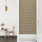 vidaXL - Wandpanelen - 12 - st - 1,62 - m² - 90x15 - cm - kunstleer - cappuccinokleurig