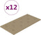 vidaXL - Wandpanelen - 12 - st - 2,16 - m² - 60 - x - 30 - cm - kunstleer - cappuccinokleur