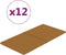 vidaXL - Wandpanelen - 12 - st - 2,16 - m² - 60x30 - cm - fluweel - bruin