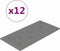 vidaXL - Wandpanelen - 12 - st - 2,16 - m² - 60x30 - cm - kunstleer - grijs