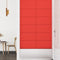 vidaXL - Wandpanelen - 12 - st - 2,16 - m² - 60x30 - cm - kunstleer - rood
