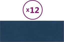 vidaXL - Wandpanelen - 12 - st - 3,24 - m² - 90x30 - cm - fluweel - blauw