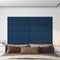 vidaXL - Wandpanelen - 12 - st - 3,24 - m² - 90x30 - cm - fluweel - blauw