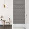 vidaXL - Wandpanelen - 12 - st - 3,24 - m² - 90x30 - cm - kunstleer - grijs
