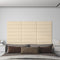 vidaXL - Wandpanelen - 12 - st - 3,24 - m² - 90x30 - cm - stof - wijnrood
