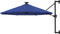 vidaXL - Wandparasol - met - LED's - 300 - cm - blauw