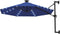 vidaXL - Wandparasol - met - LED's - 300 - cm - blauw