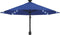 vidaXL - Wandparasol - met - LED's - 300 - cm - blauw