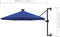vidaXL - Wandparasol - met - LED's - 300 - cm - blauw
