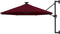 vidaXL - Wandparasol - met - LED's - 300 - cm - bordeauxrood
