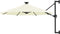 vidaXL - Wandparasol - met - LED's - 300 - cm - bordeauxrood