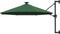 vidaXL - Wandparasol - met - LED's - 300 - cm - groen